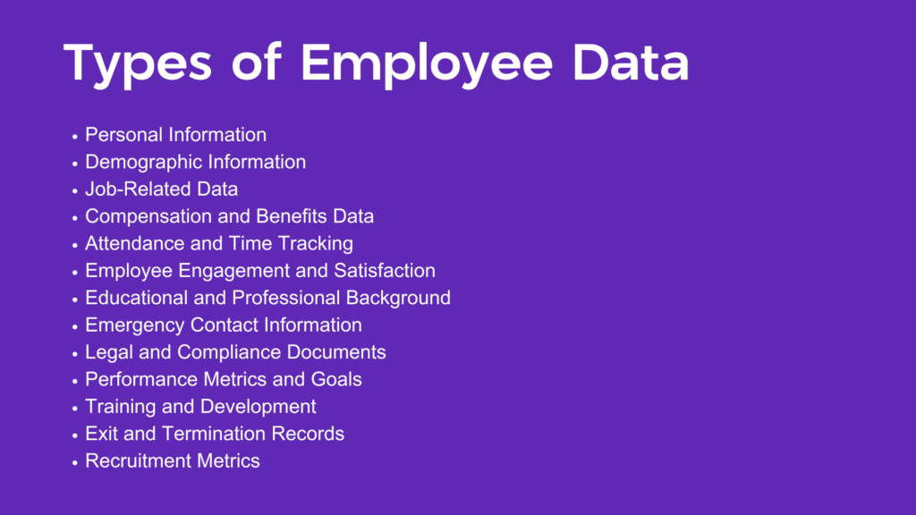 Types of Employee Data