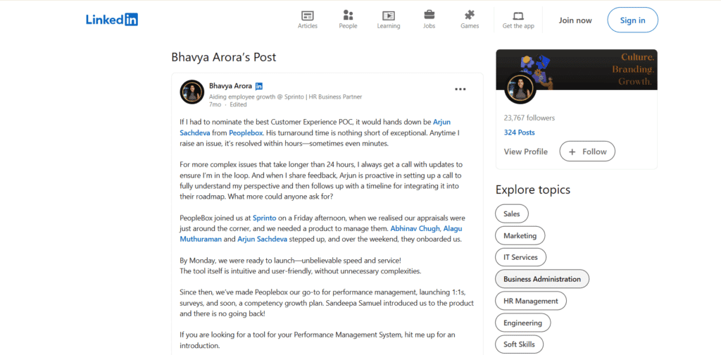 Linkedin Bhavya Arora's Post 