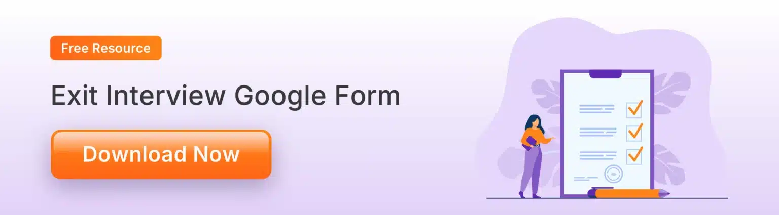 Exit interview Google form Exit interview