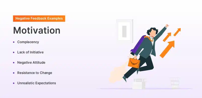 Negative Feedback Examples on Motivation